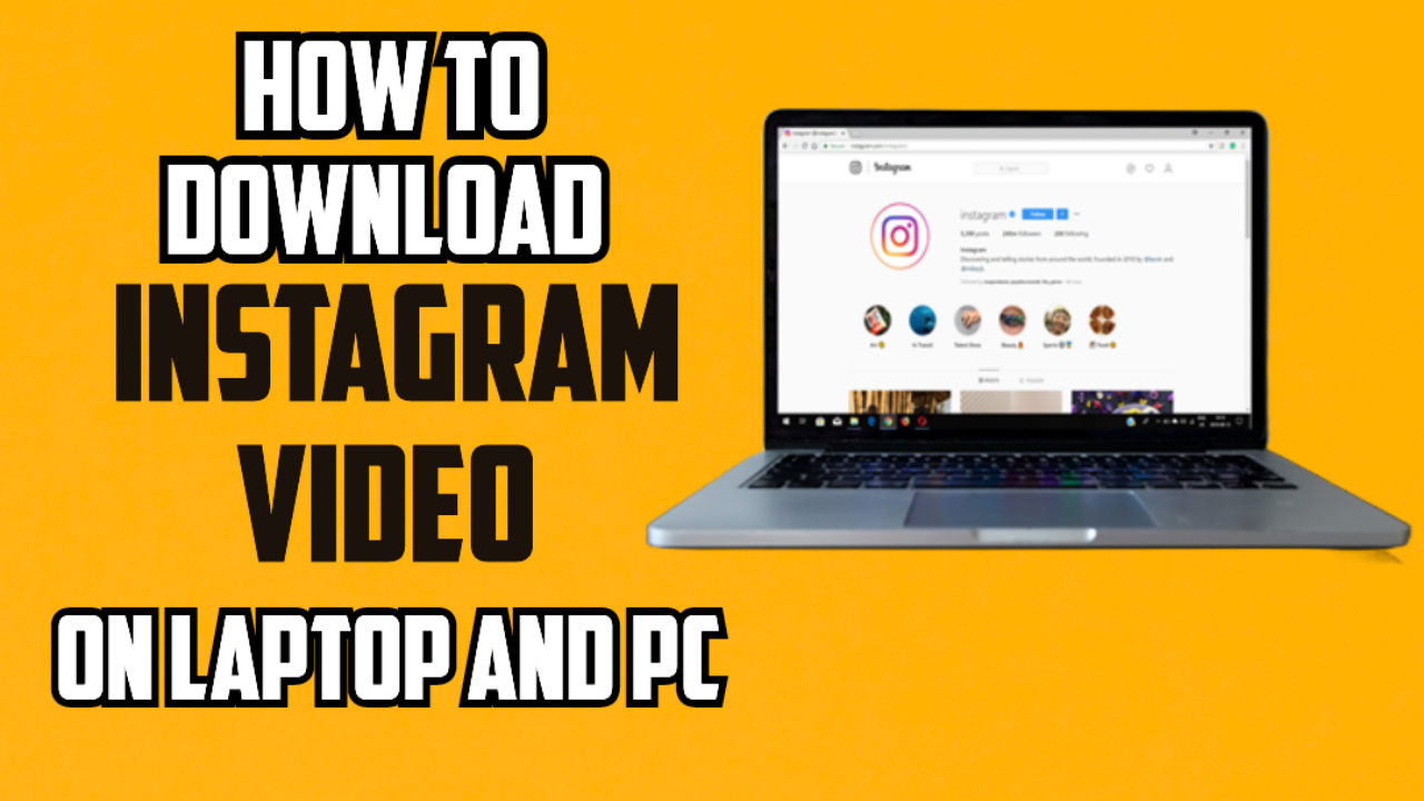 Download insta video in laptop