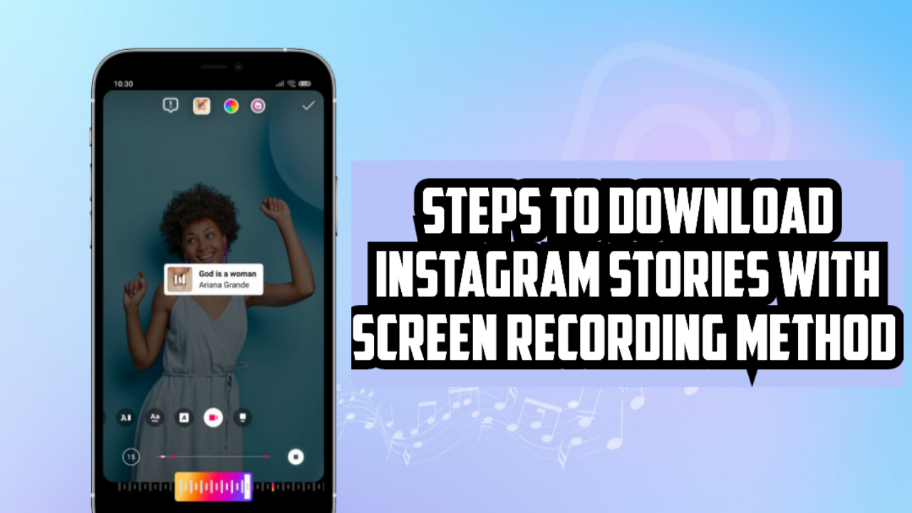 Download Instagram Stories with Screen Recording Method