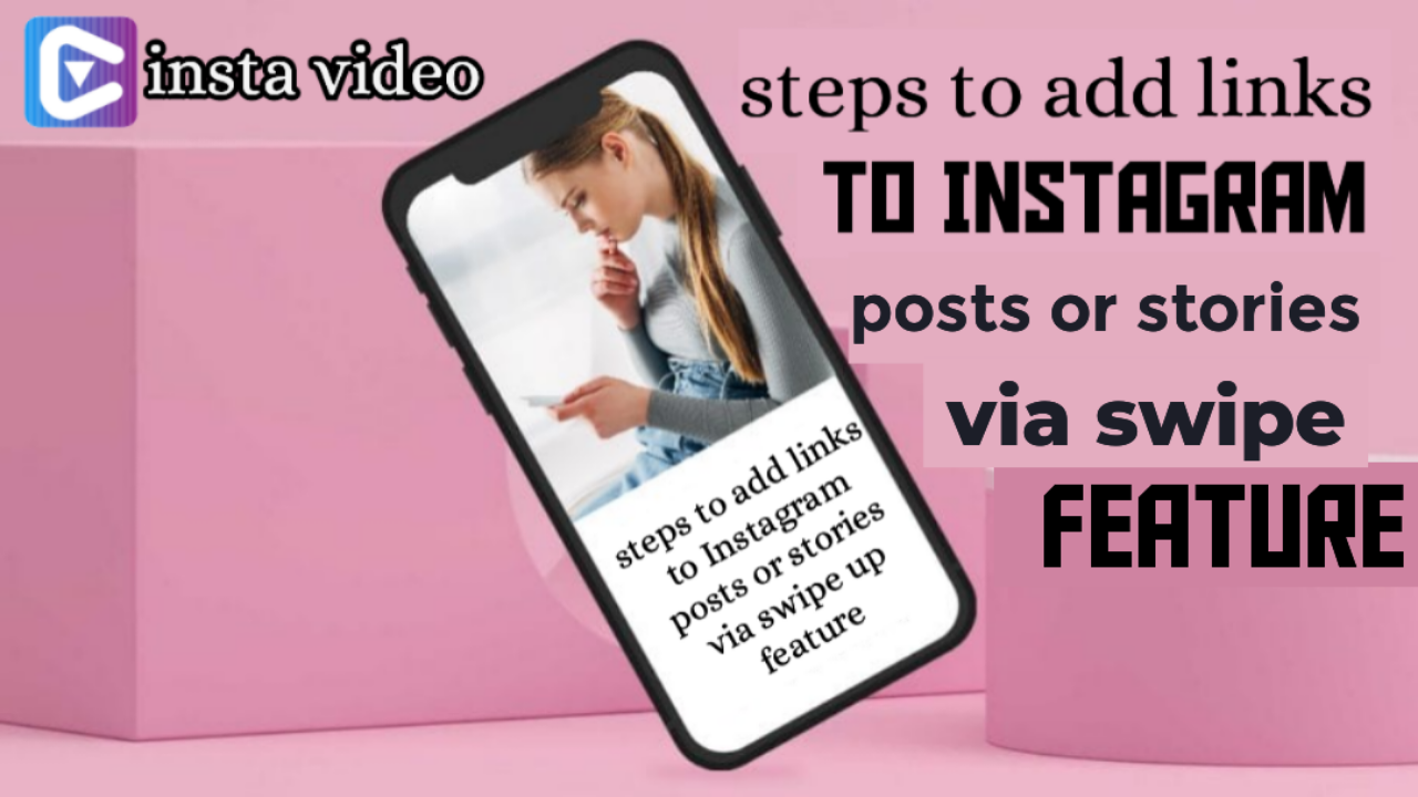 add insta links using swipe up feature