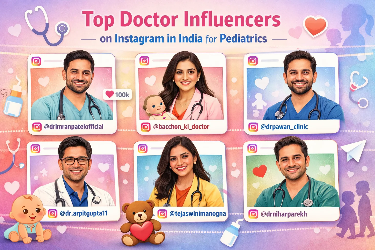 Top Doctor Influencers on Instagram in India for Pediatrics