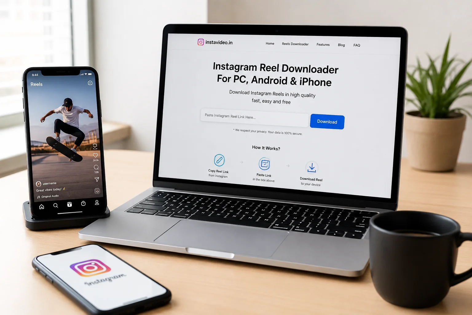 Instagram Reel Downloader for PC, Android & iPhone (2026 Guide)