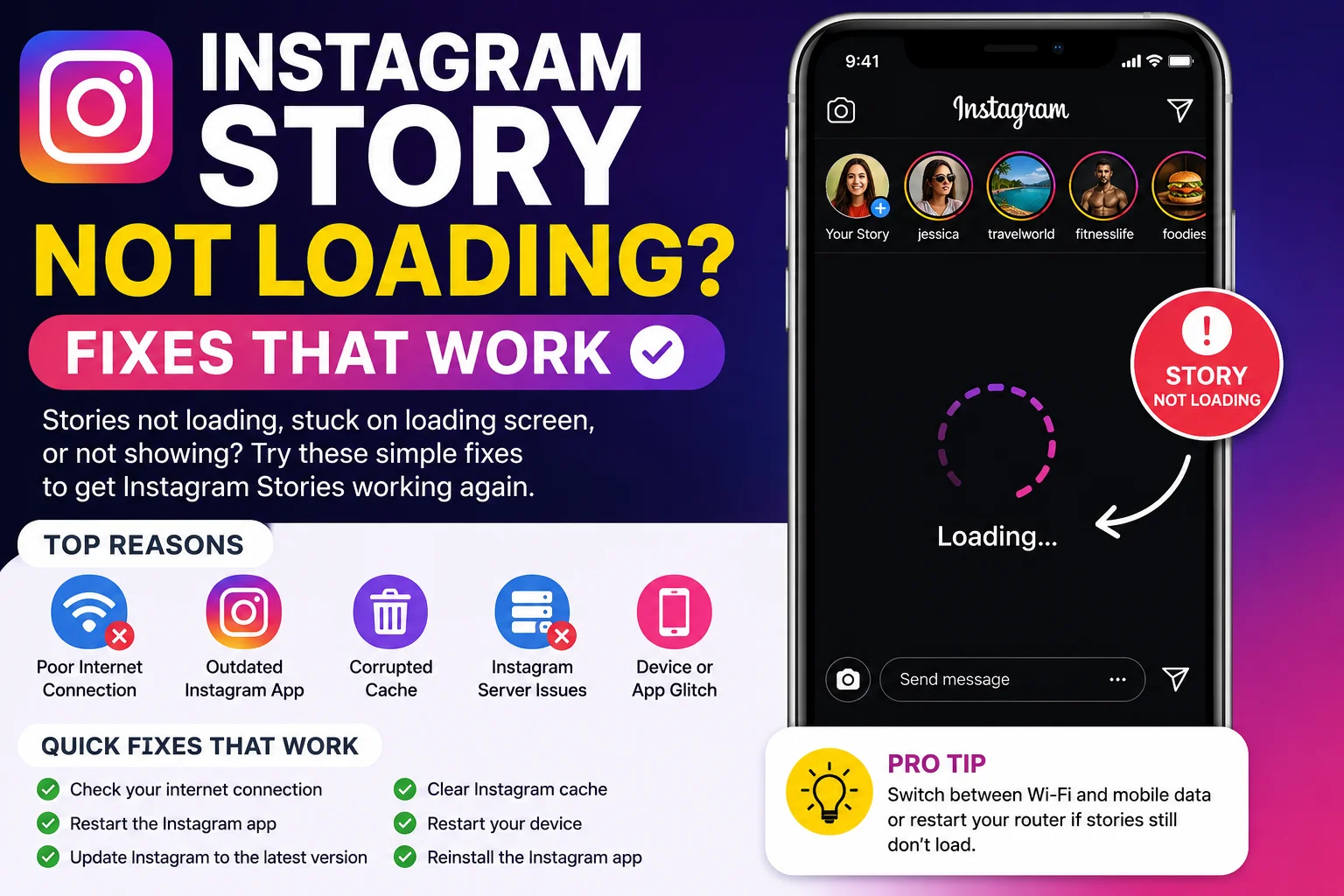 Instagram Story Not Loading? Fixes That Work